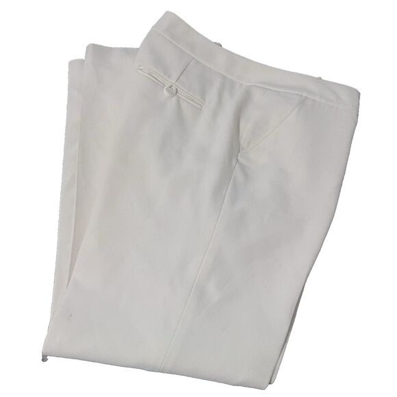 Josephine Chaus Pants - Josephine Chaus Wm's Lined Dress Pants Cream Size 10P Soft Classic Corpcore Work